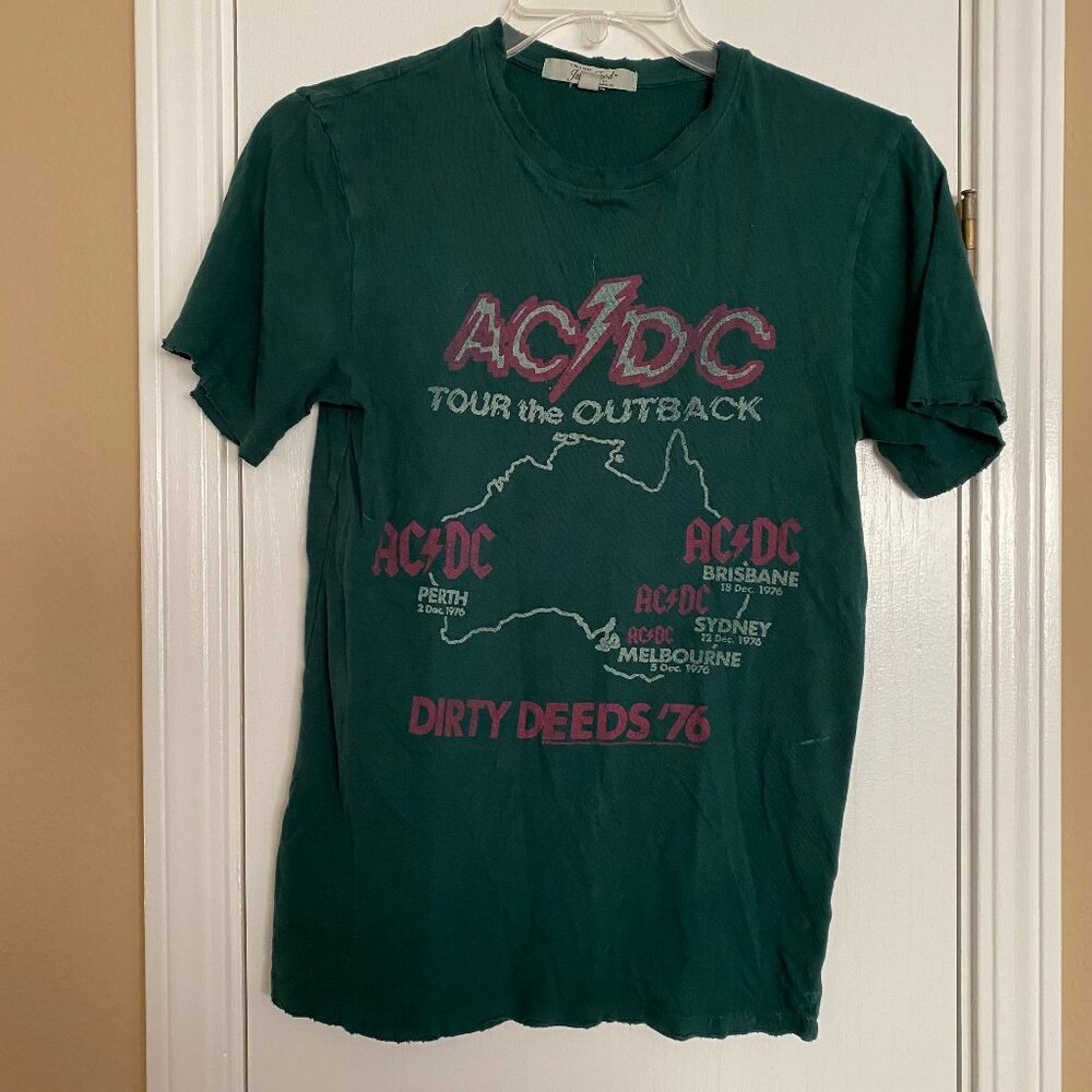 junk food revolve ac/dc dirty deeds 76 in pine tee